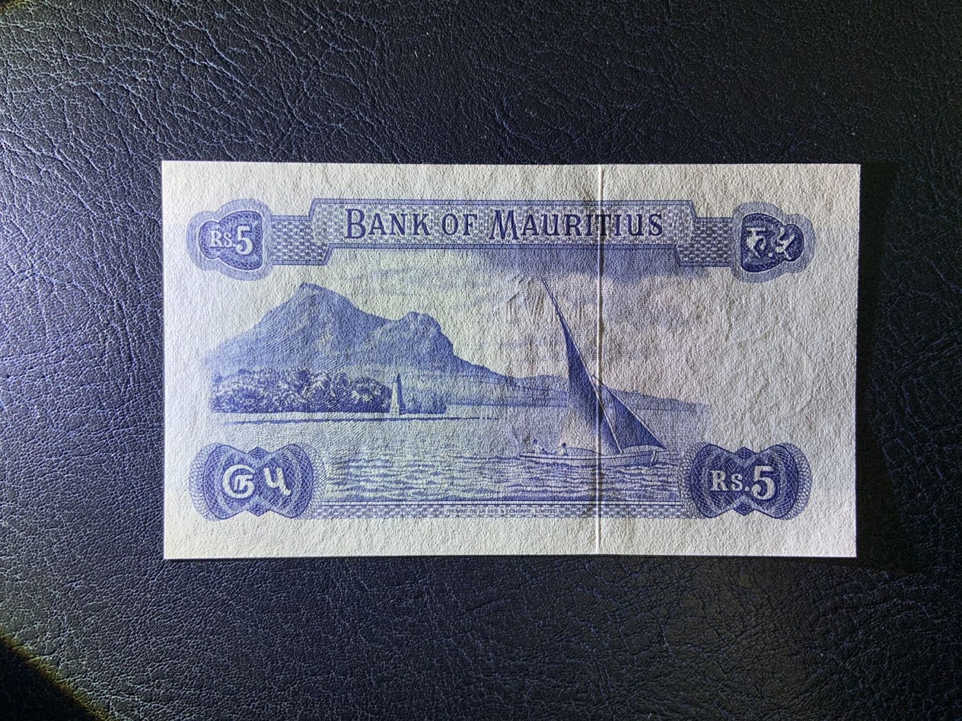 收藏联盟Quantum Auction 第316期拍卖  毛里求斯1967版5卢比 品相全新UNC 倒置号