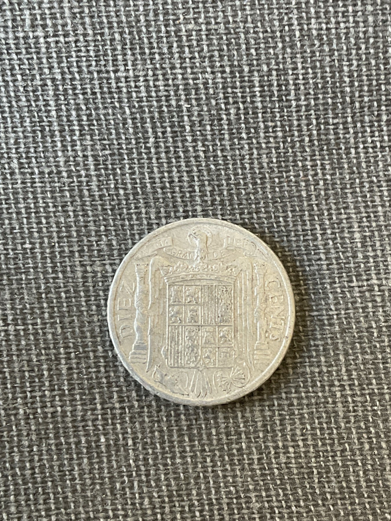 外国章牌首场2024-1-7 西班牙1941年10分铝币