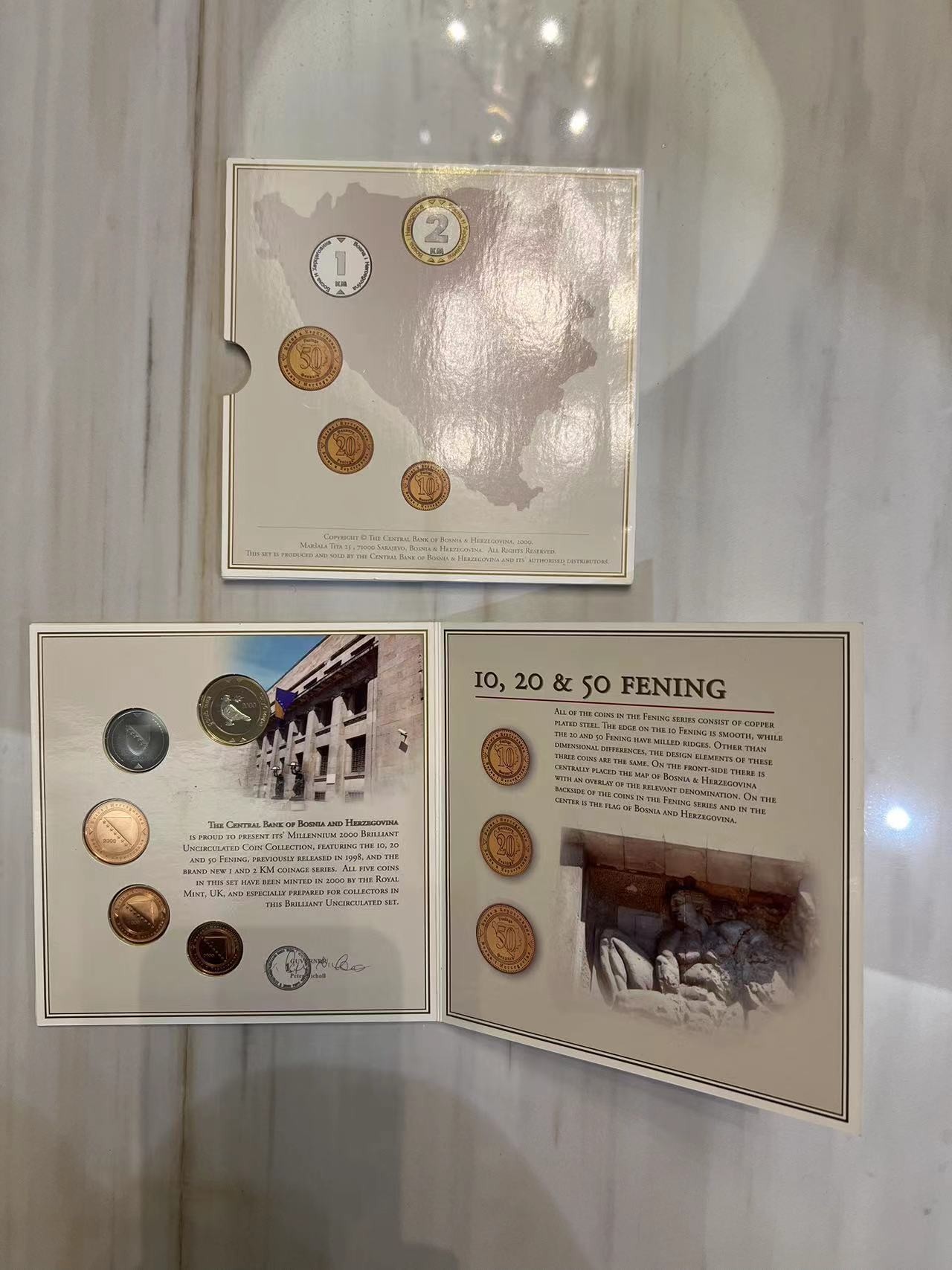 【币观天下】第2期钱币低佣金秒杀专场全场三件以上包邮 波黑2000年千禧年官方套币 