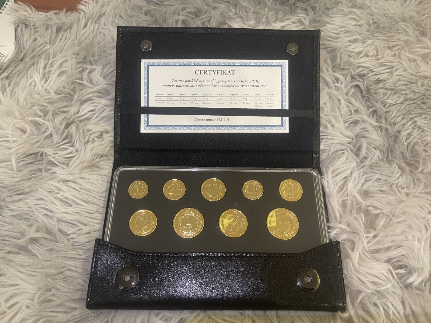 【币观天下】第2期钱币低佣金秒杀专场全场三件以上包邮 波兰2010年央行24k全镀金限量精制套币 发行量只有100套