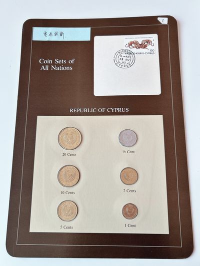 全场一元起拍 纸币、富兰克林专场 第54期 - 富兰克林封装 塞浦路斯1983年清年份6枚全套