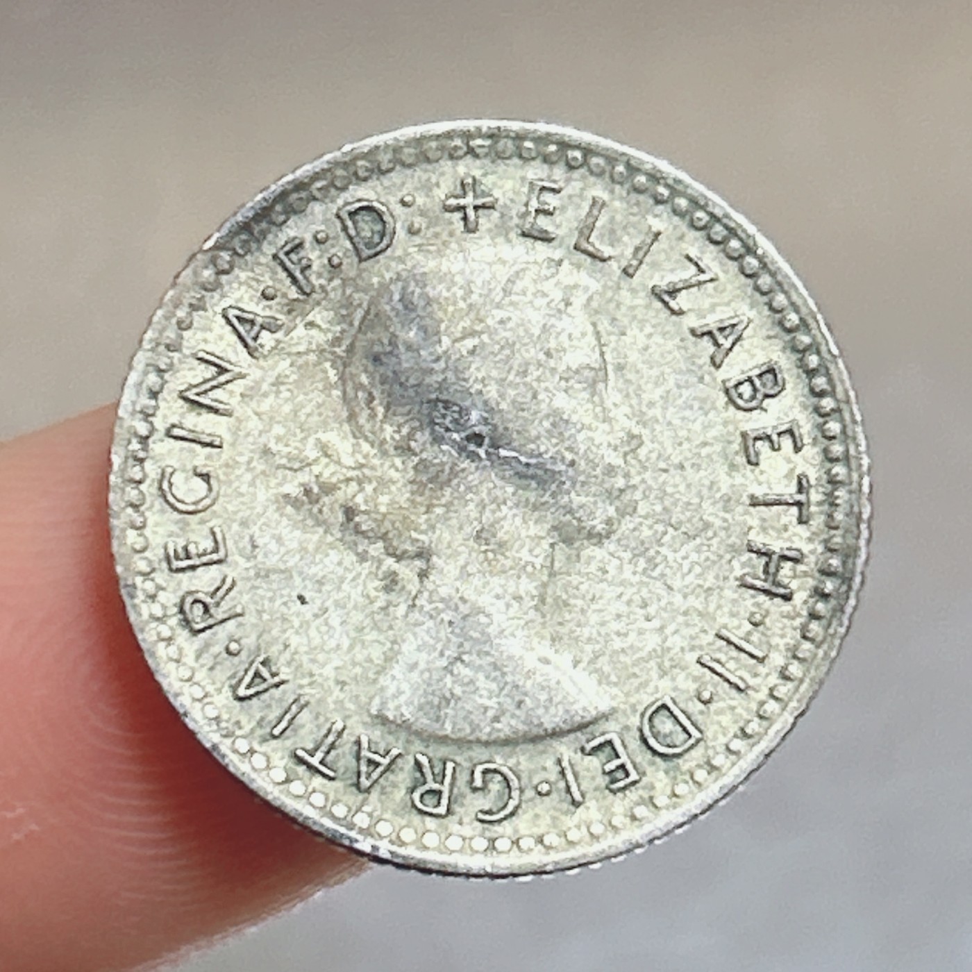 全场一元起拍 世界散币、银币专场 第53期 澳大利亚1958年6便士银币 伊丽莎白二世 2.8g