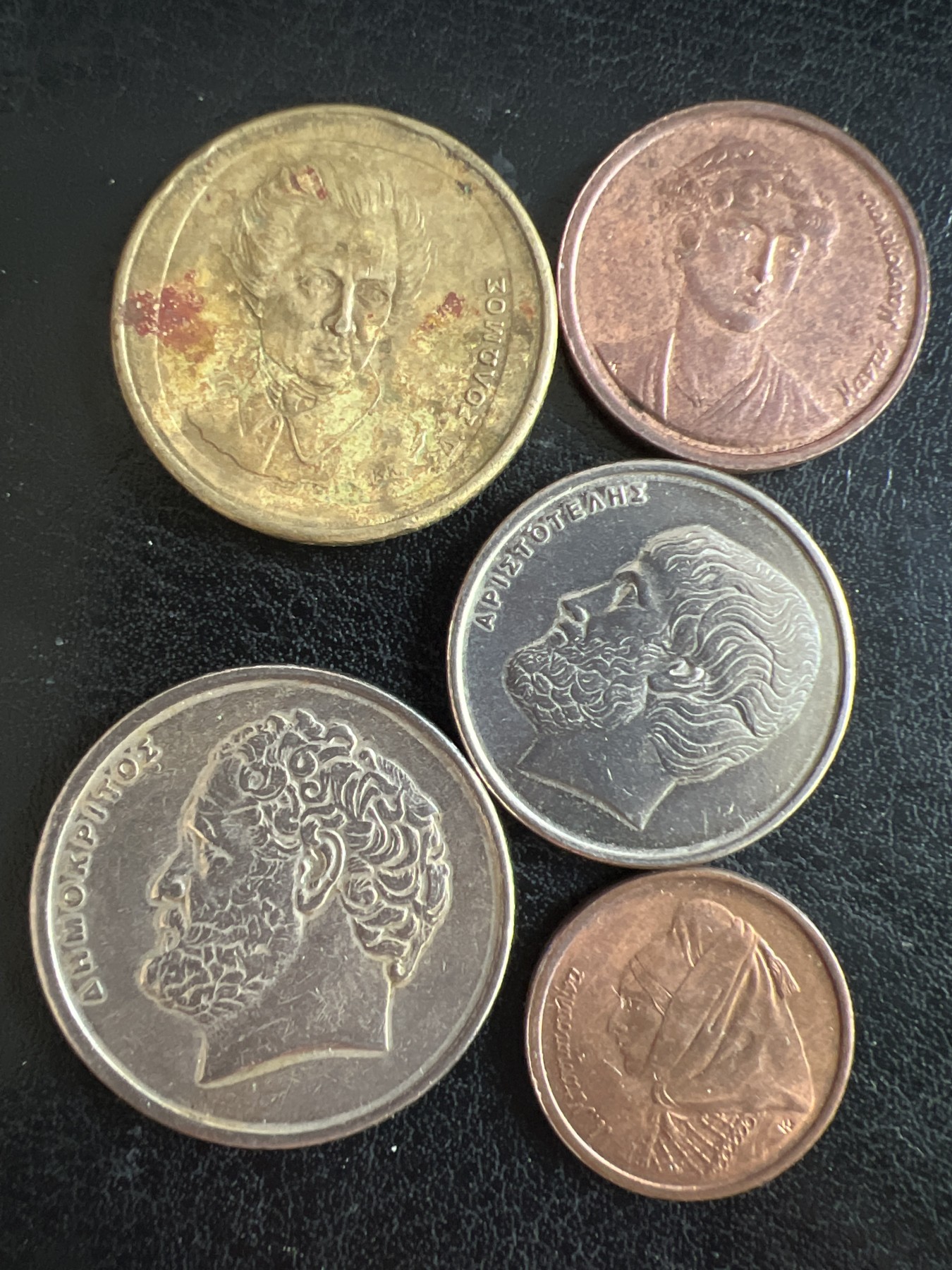 第501期 硬币币专场 （无押金，捡漏，全场50包邮，偏远地区除外，接收代拍业务） 希腊硬币五枚