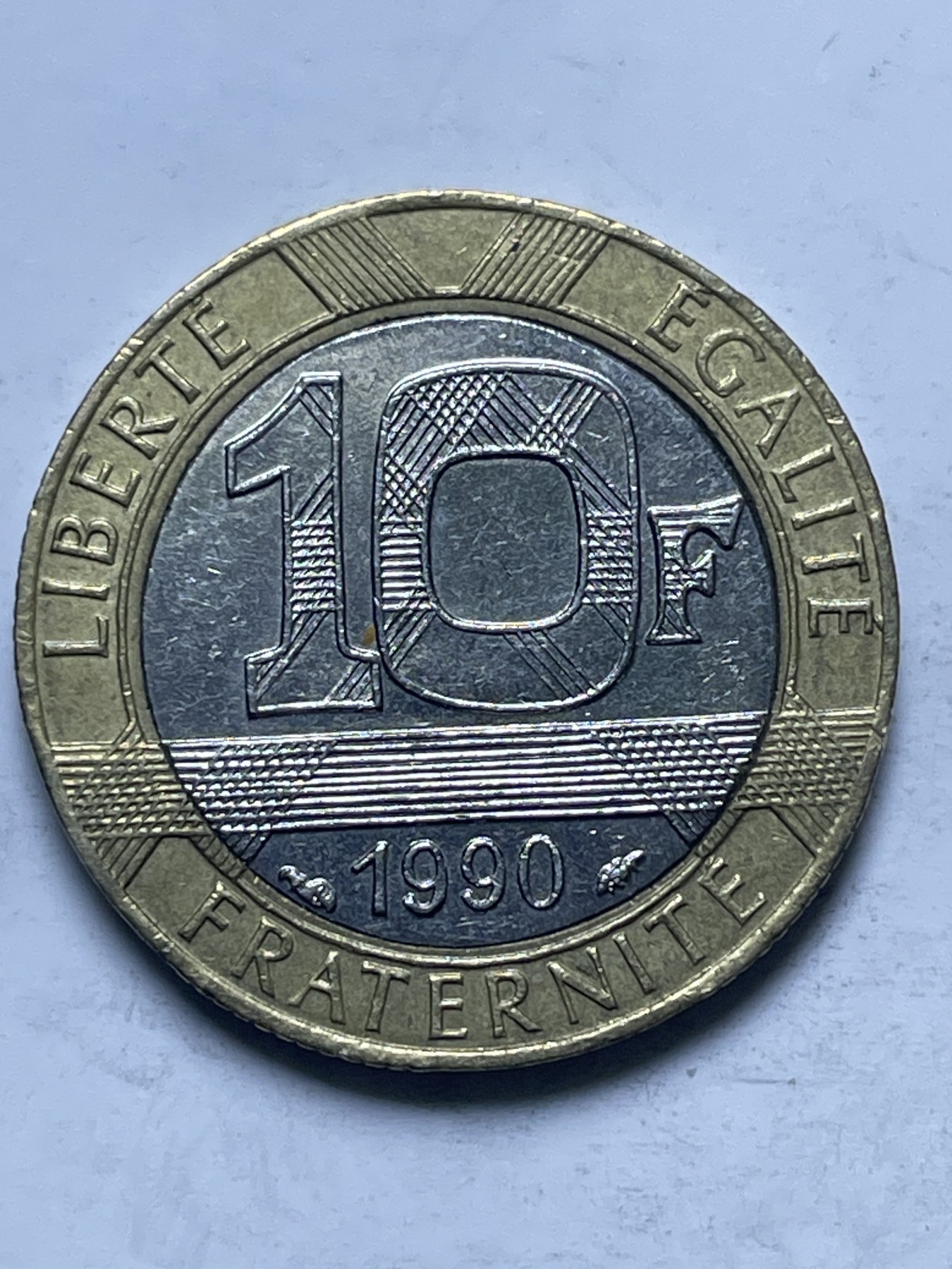 神仙姐姐散币好品专场第十三期（无佣金满邮自动发出 1990 年法国 10 法郎双色币