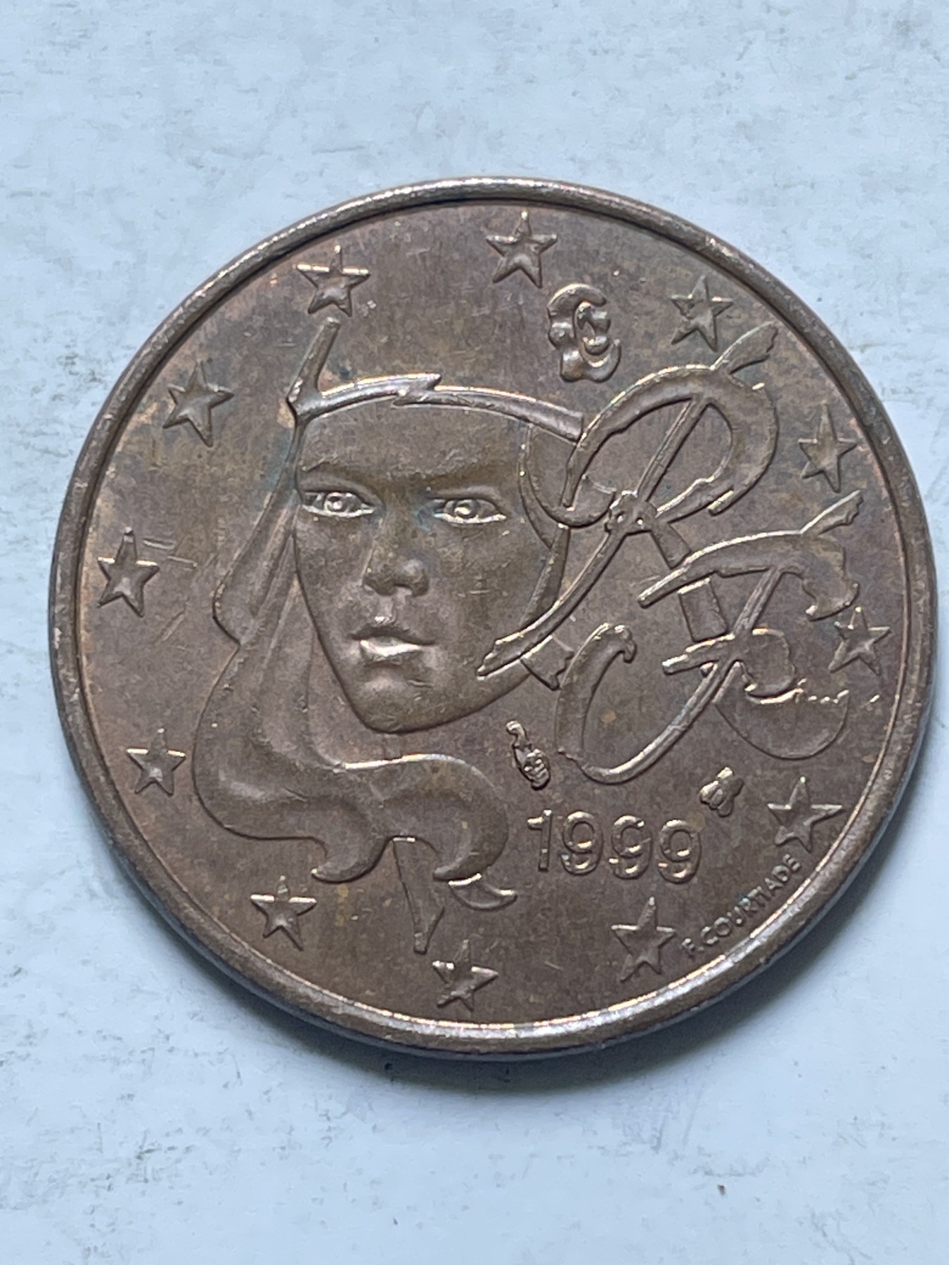 神仙姐姐散币好品专场第十三期（无佣金满邮自动发出 欧元系列，1999 年法国 5 欧分