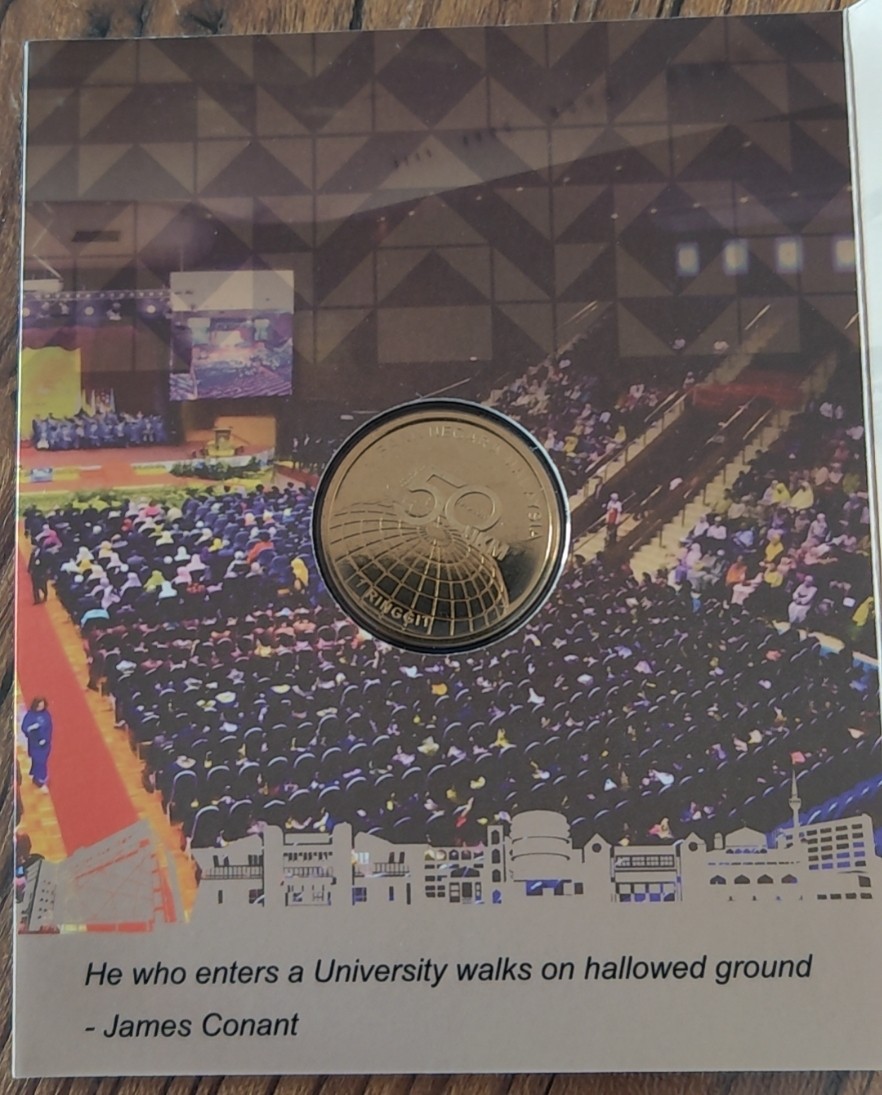 【币观天下】第2期钱币低佣金秒杀专场全场三件以上包邮 马来西亚国民大学建校50周年纪念铜币