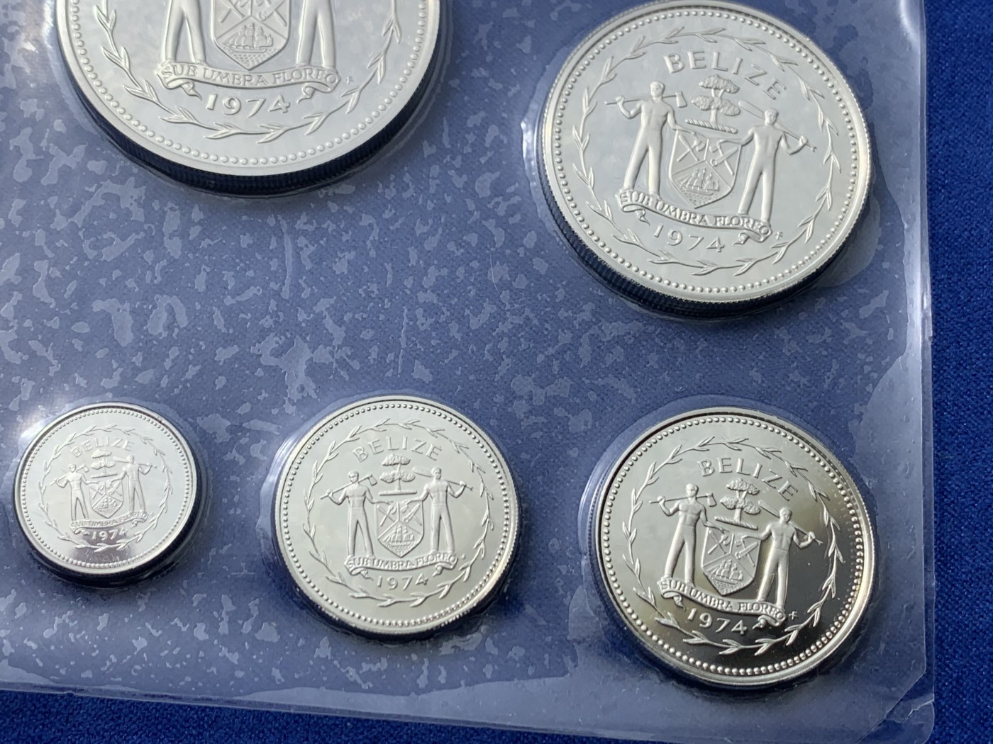 《竞宝斋》第232场-周日，周一 2场 (全场包邮) 伯利兹1974纯银套币