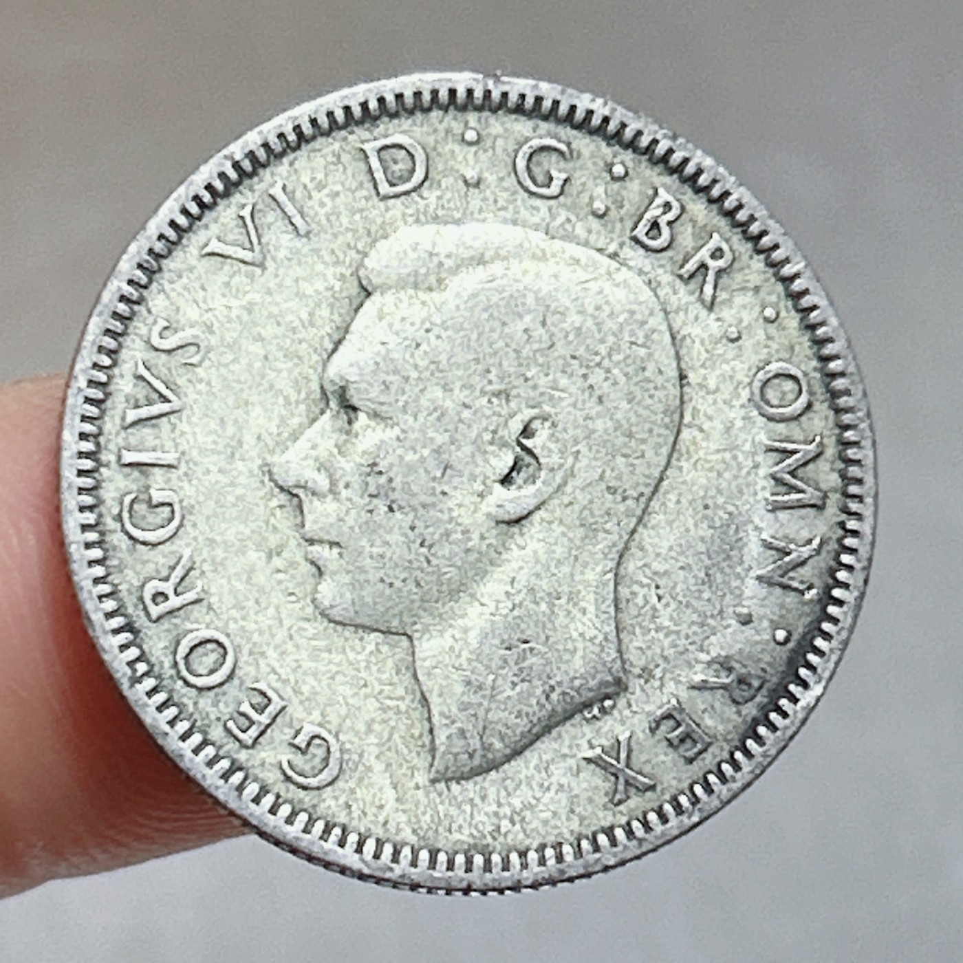 全场一元起拍 世界散币、银币专场 第53期 英国1939年乔治六世英格兰狮子皇冠1先令银币 5.5g