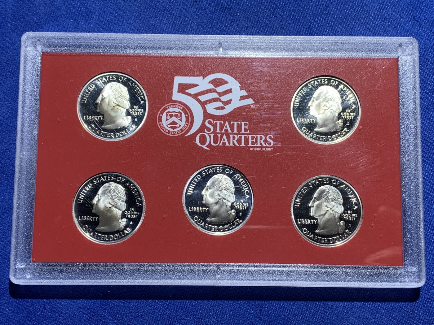 《竞宝斋》第232场-周日，周一 2场 (全场包邮) 2006年美国精制银币纪念币5枚套