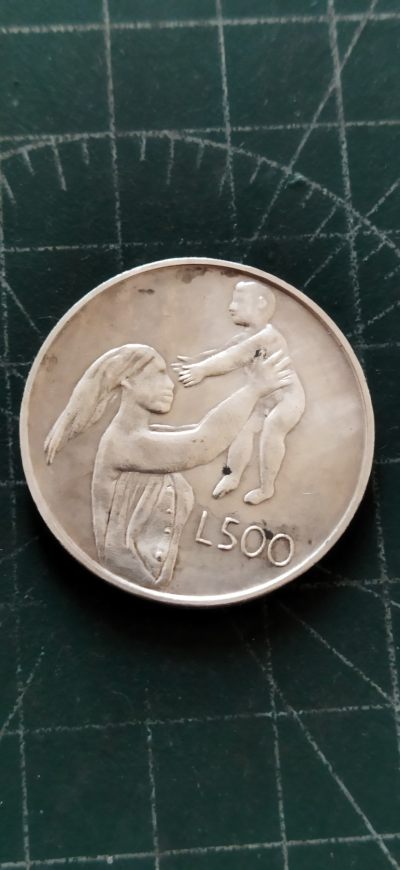 外国硬币初藏散币银币第17场 - 圣马利诺500里拉银币1972年。