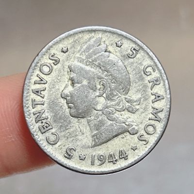 全场一元起拍 世界散币、银币专场 第53期 - 多米尼加1944年5分银币 4.8g