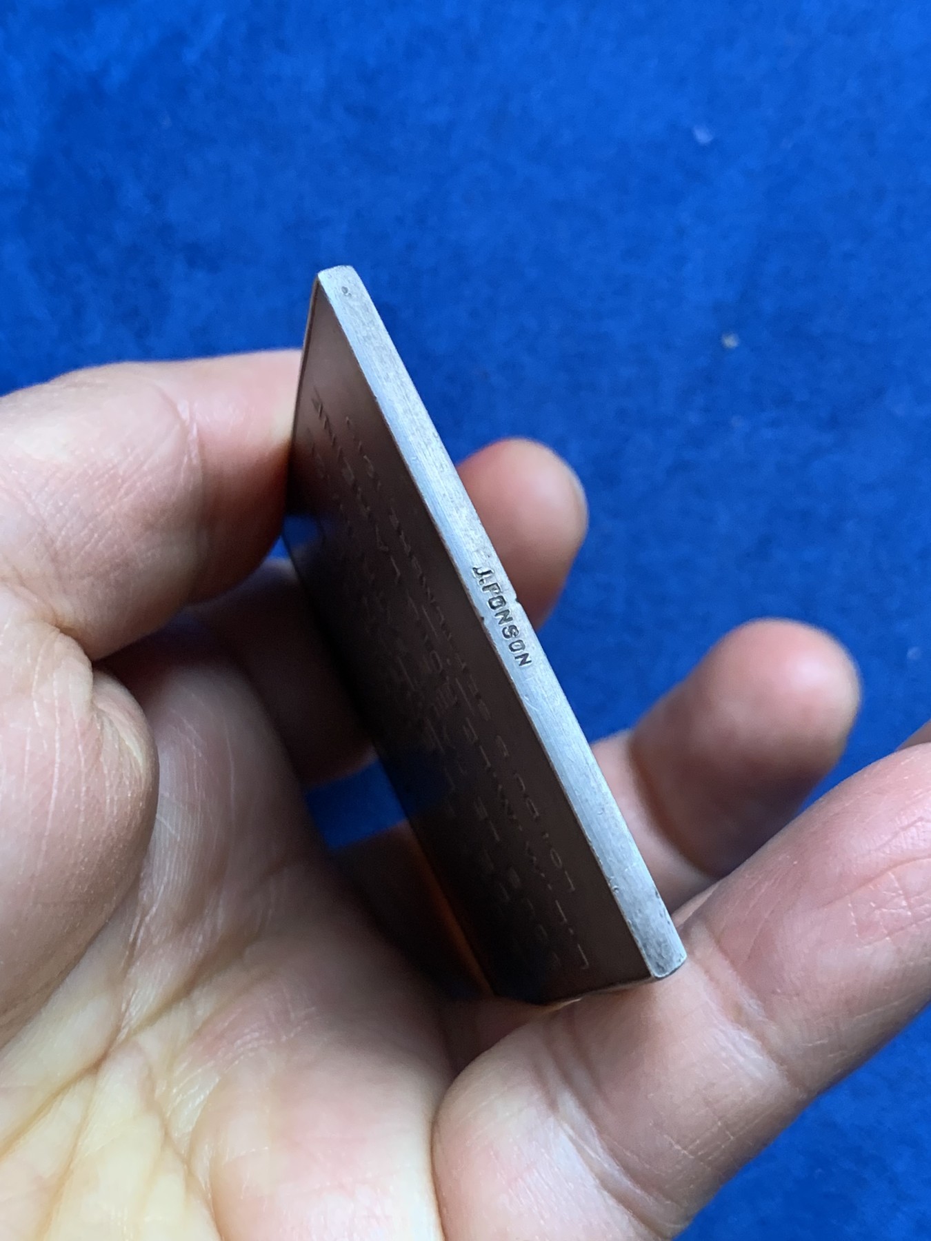 《竞宝斋》第232场-周日，周一 2场 (全场包邮) 比利时1919年一战铜章，救助战争孤儿，方型镀银，67.8×52.8mm，96g