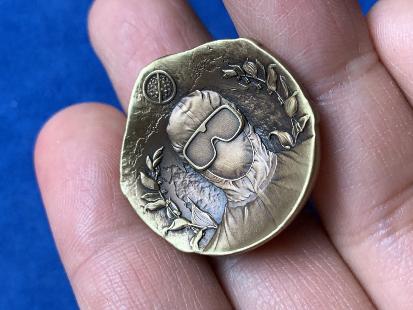 《竞宝斋》第232场-周日，周一 2场 (全场包邮) 抗击新冠纪念铜章 28mm