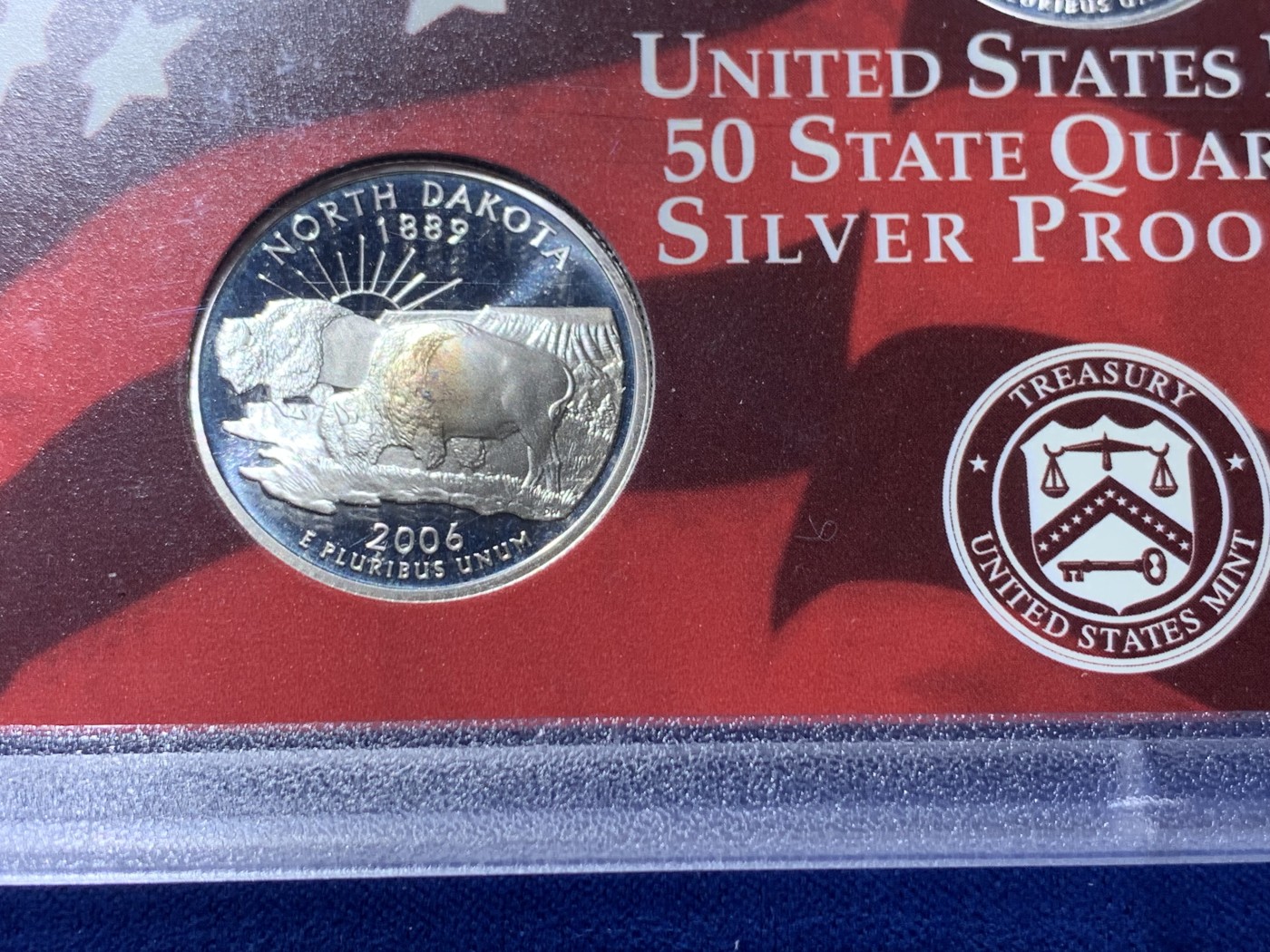 《竞宝斋》第232场-周日，周一 2场 (全场包邮) 2006年美国精制银币纪念币5枚套