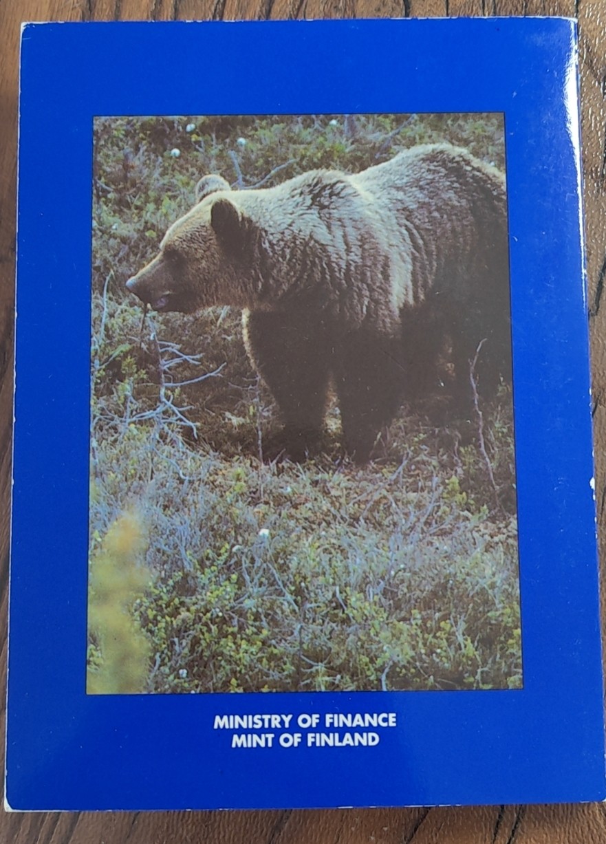 【币观天下】第2期钱币低佣金秒杀专场全场三件以上包邮 芬兰1990年官方ms套币（有开胶，回去自己粘一下就好）