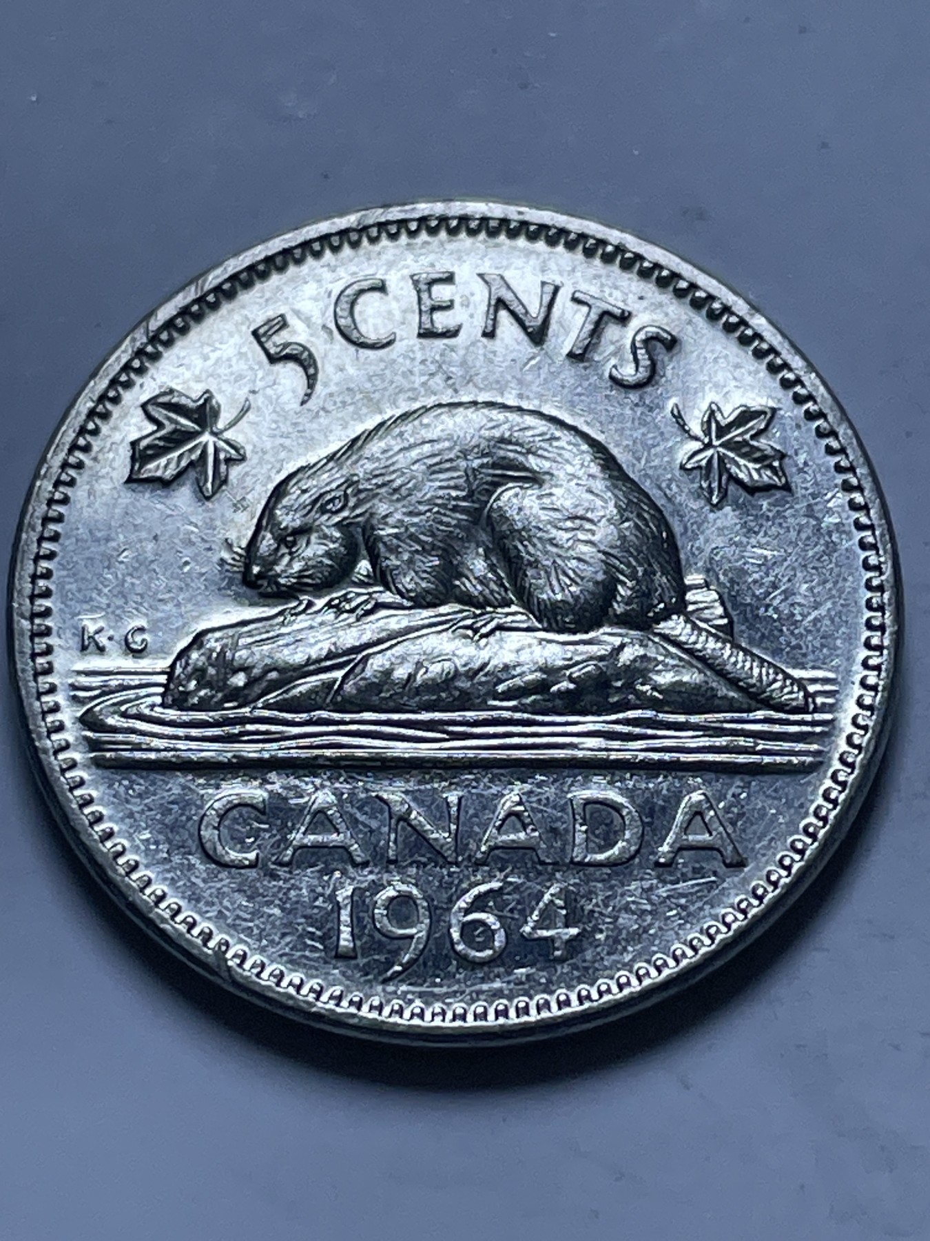 神仙姐姐散币好品专场第十三期（无佣金满邮自动发出 1964 年加拿大 5 分海狸少年女王版