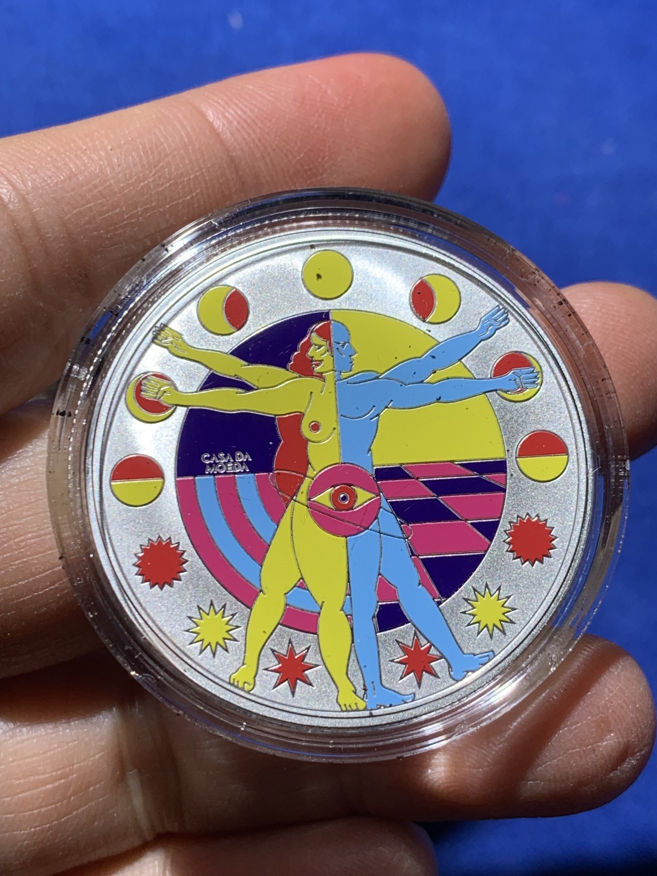 《竞宝斋》第232场-周日，周一 2场 (全场包邮) 葡萄牙2022年阿卡柯里昂10欧彩色精制纪念银币-10欧 925银 27g 40mm 带盒证 发行量4000枚