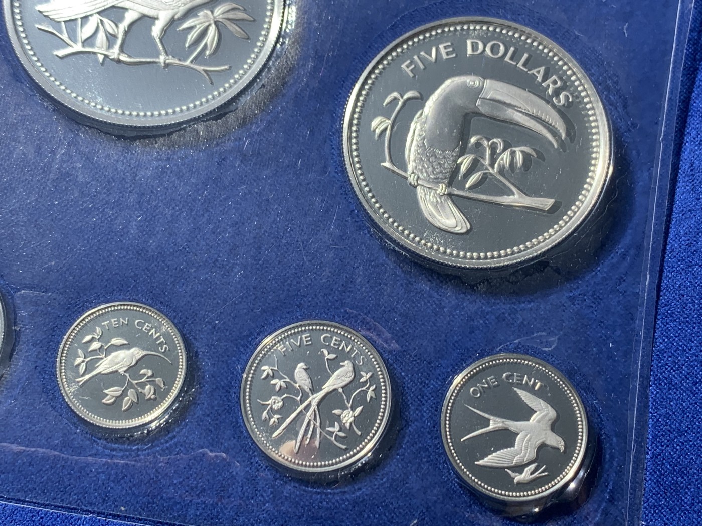 《竞宝斋》第232场-周日，周一 2场 (全场包邮) 伯利兹1974纯银套币