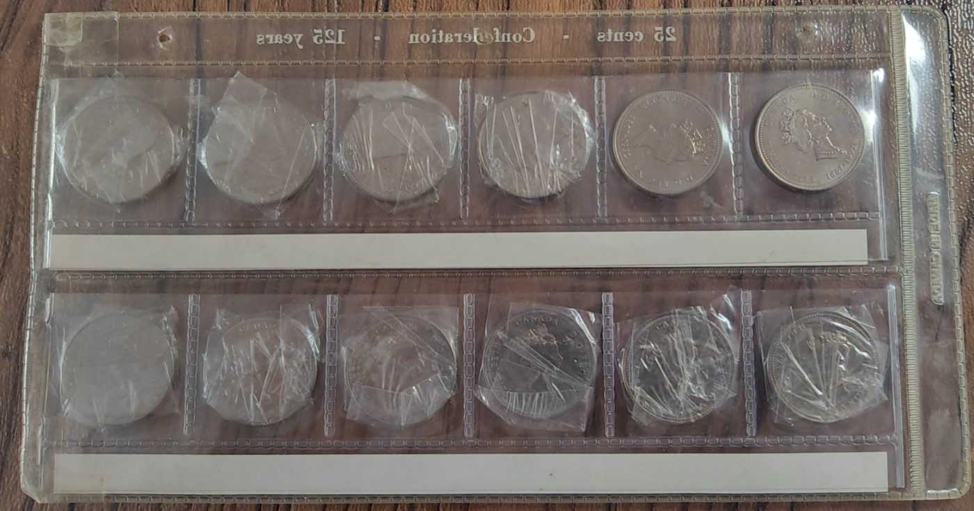 【币观天下】第2期钱币低佣金秒杀专场全场三件以上包邮 加拿大十二枚一套25分纪念币