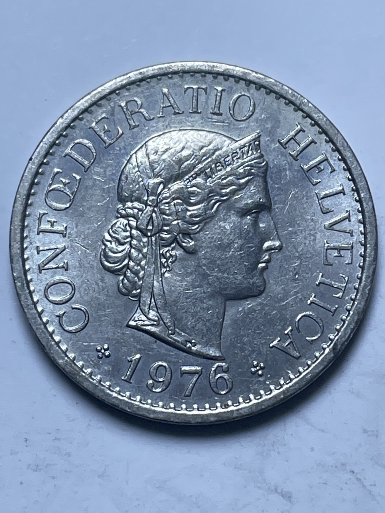 神仙姐姐散币好品专场第十三期（无佣金满邮自动发出 1976 年瑞士 10 生丁