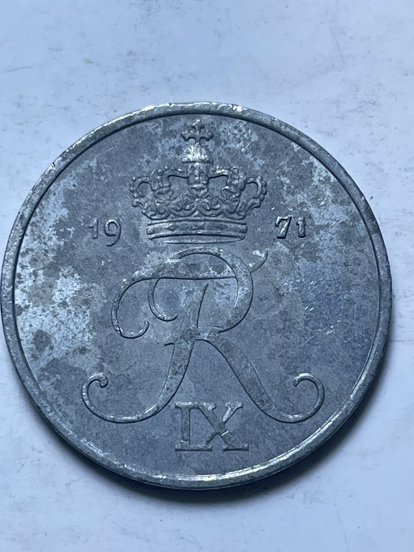 神仙姐姐散币好品专场第十三期（无佣金满邮自动发出 1971 年丹麦 2 欧尔吕币