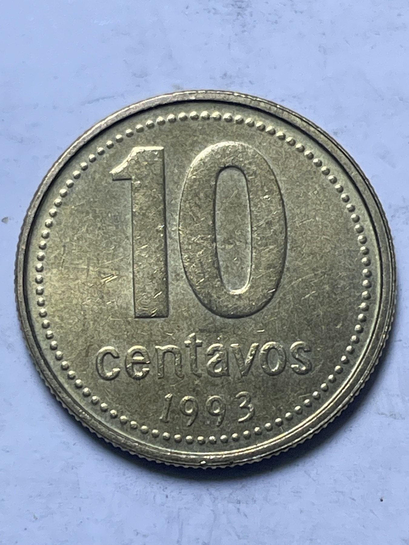 神仙姐姐散币好品专场第十三期（无佣金满邮自动发出 1993 年阿根廷 10分太阳握手币