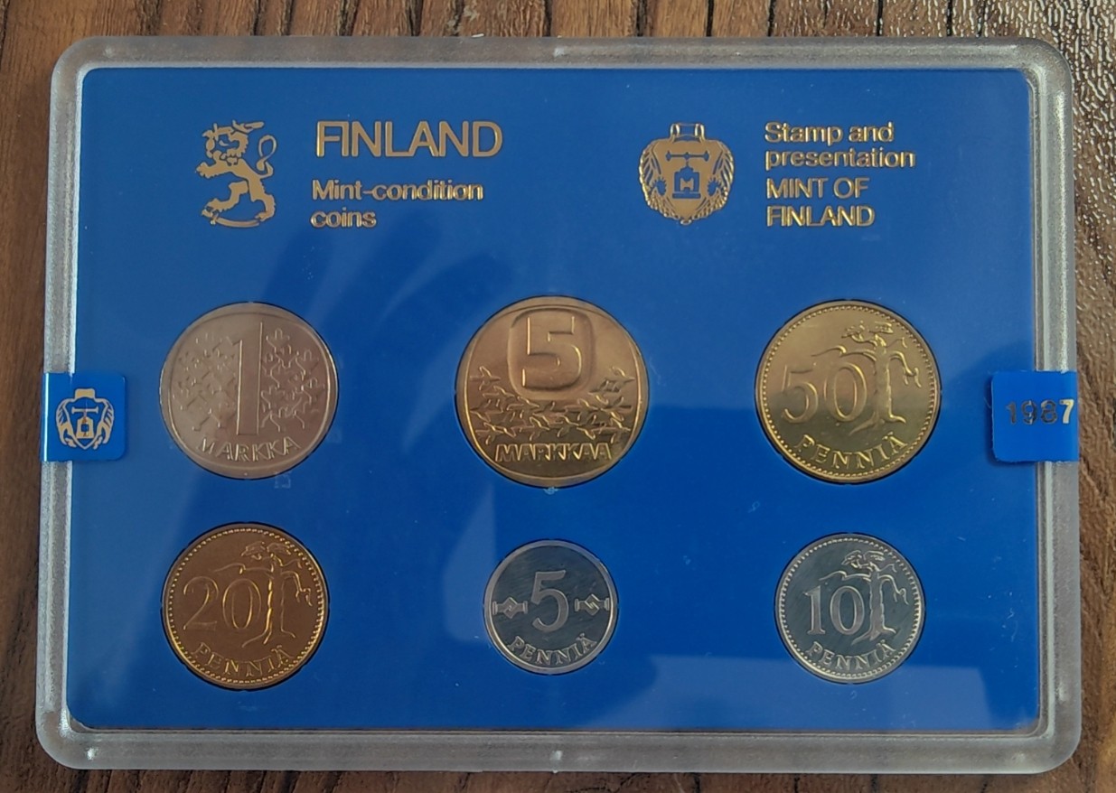 【币观天下】第2期钱币低佣金秒杀专场全场三件以上包邮 芬兰1987年官方ms套币