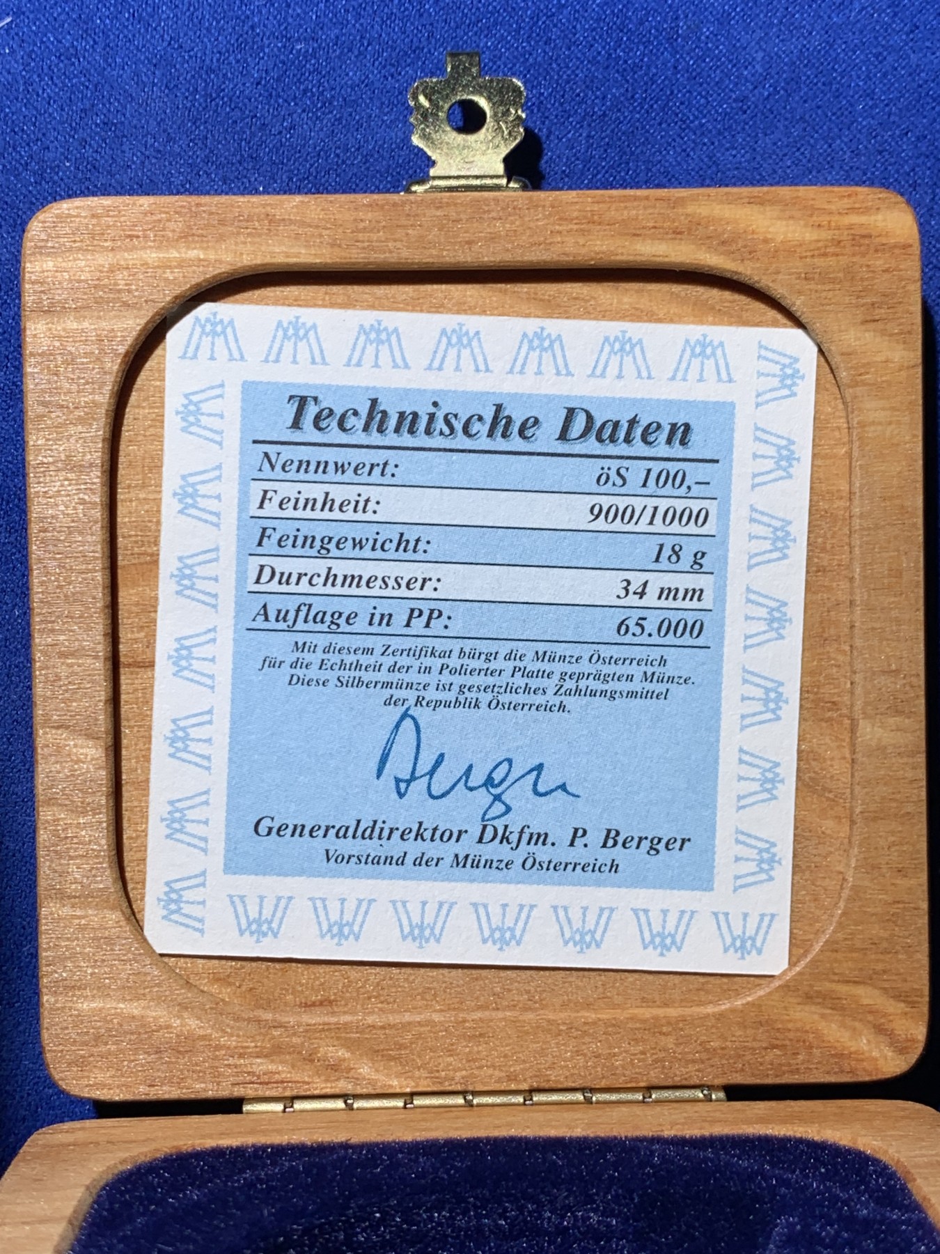 《竞宝斋》第232场-周日，周一 2场 (全场包邮) NGC PF70UC 奥地利1998年哈布斯堡匈牙利和波西米亚鲁道夫王储纪念精制100先令银币 带原盒证 唯一冠军分