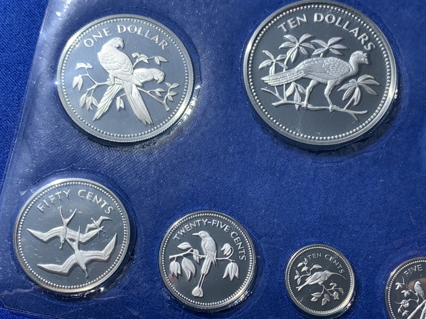 《竞宝斋》第232场-周日，周一 2场 (全场包邮) 伯利兹1974纯银套币