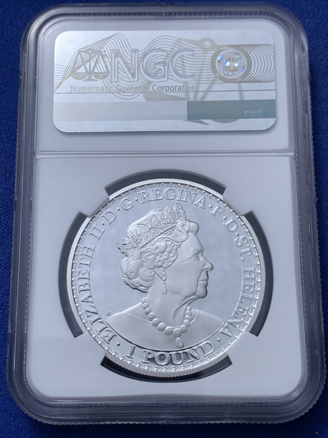 《竞宝斋》第232场-周日，周一 2场 (全场包邮) NGC-PF69UC 圣赫勒拿2021伟大雕刻-尤娜与狮子-1英镑 999银 发行量2000枚