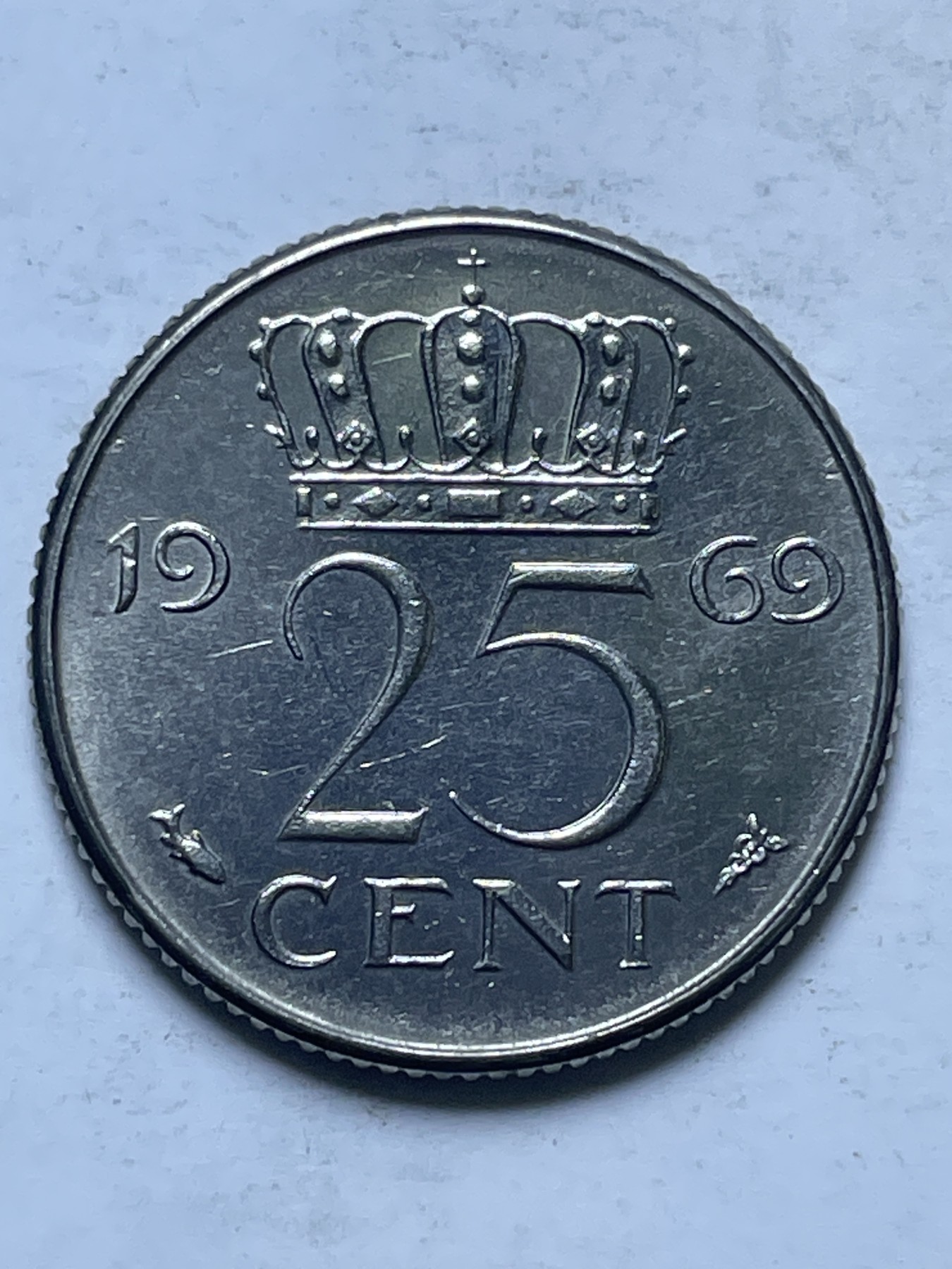 神仙姐姐散币好品专场第十三期（无佣金满邮自动发出 1969 年荷兰 25 分