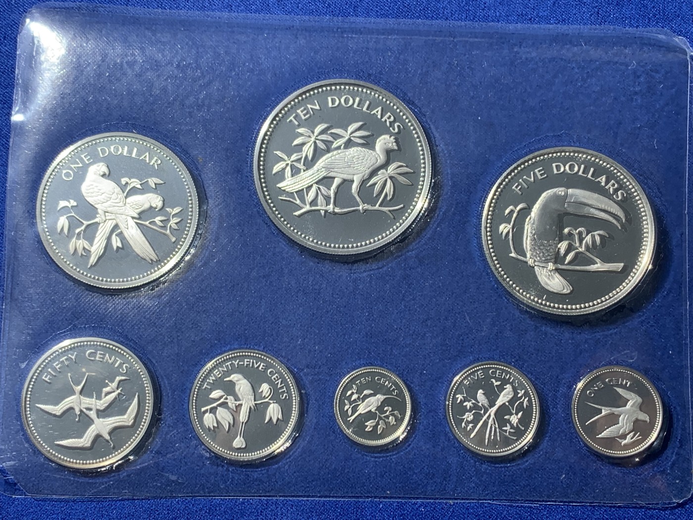 《竞宝斋》第232场-周日，周一 2场 (全场包邮) 伯利兹1974纯银套币