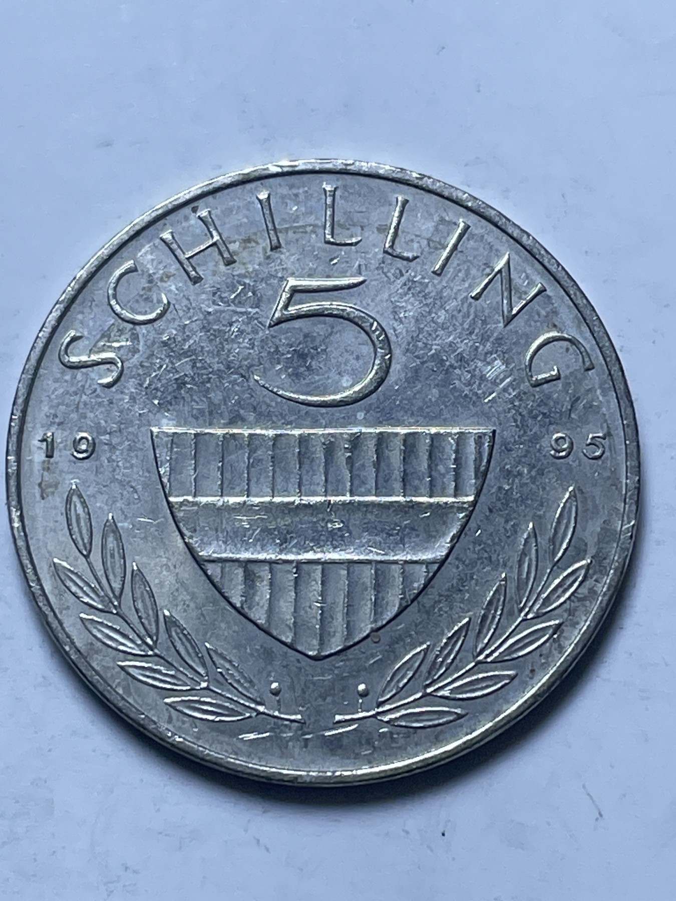 神仙姐姐散币好品专场第十三期（无佣金满邮自动发出 1995 年奥地利 5 先令