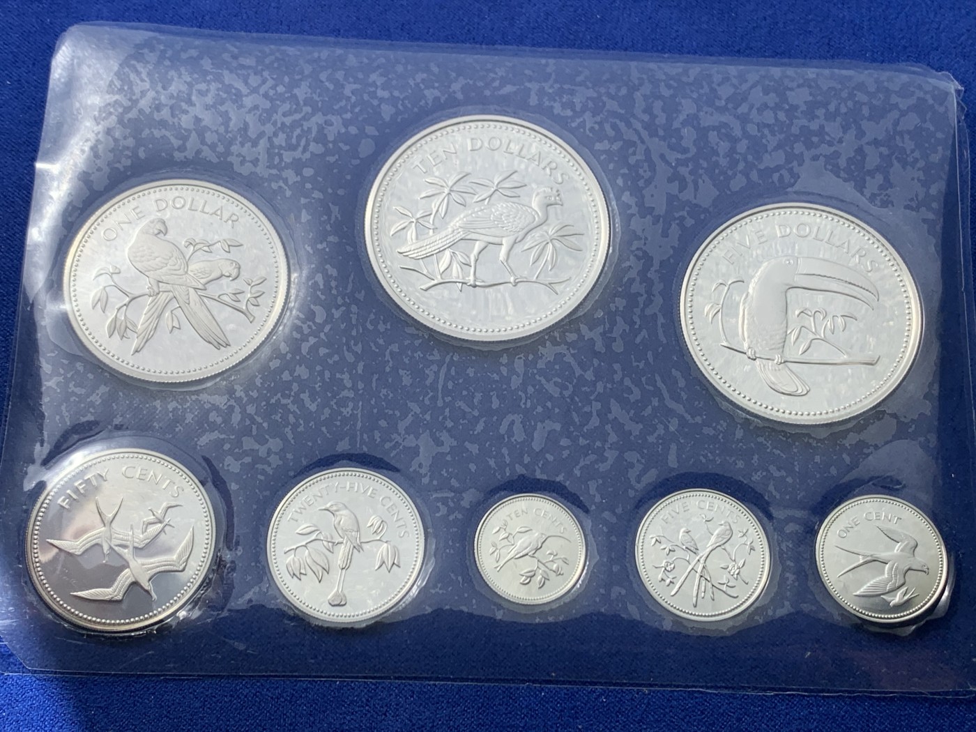 《竞宝斋》第232场-周日，周一 2场 (全场包邮) 伯利兹1974纯银套币