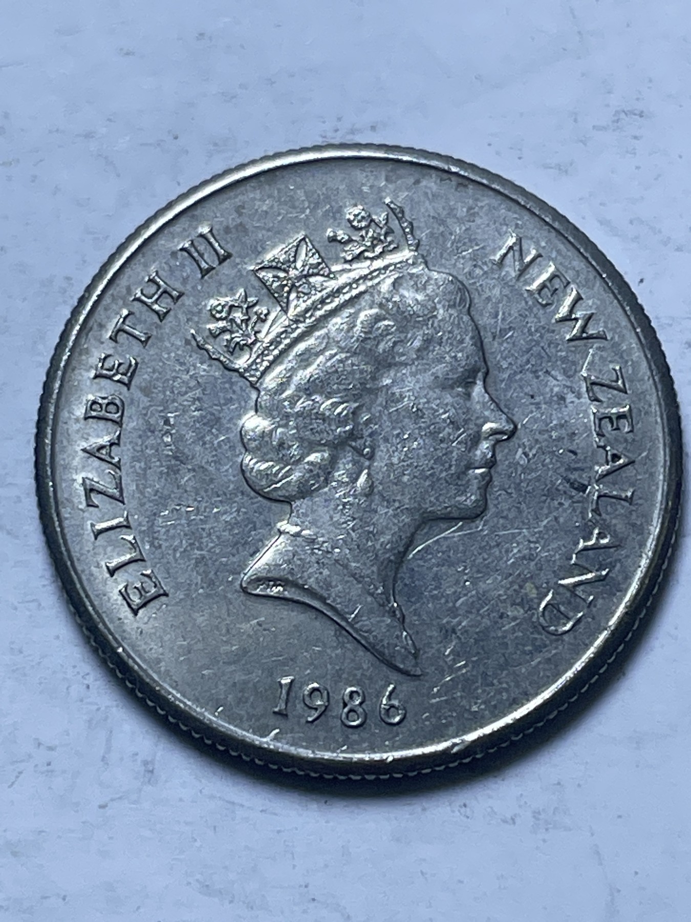 神仙姐姐散币好品专场第十三期（无佣金满邮自动发出 1986 年新西兰 5 分