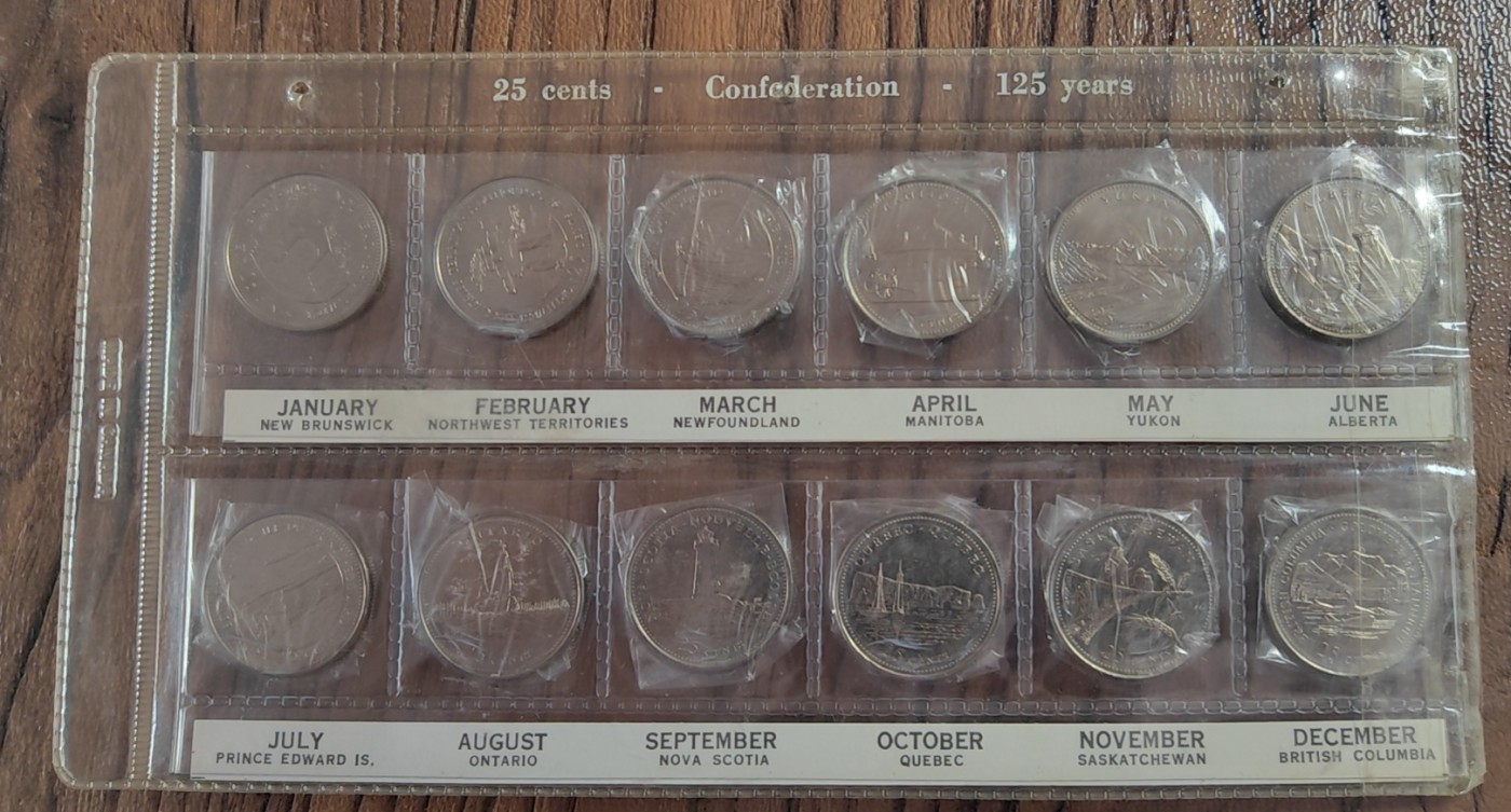 【币观天下】第2期钱币低佣金秒杀专场全场三件以上包邮 加拿大十二枚一套25分纪念币