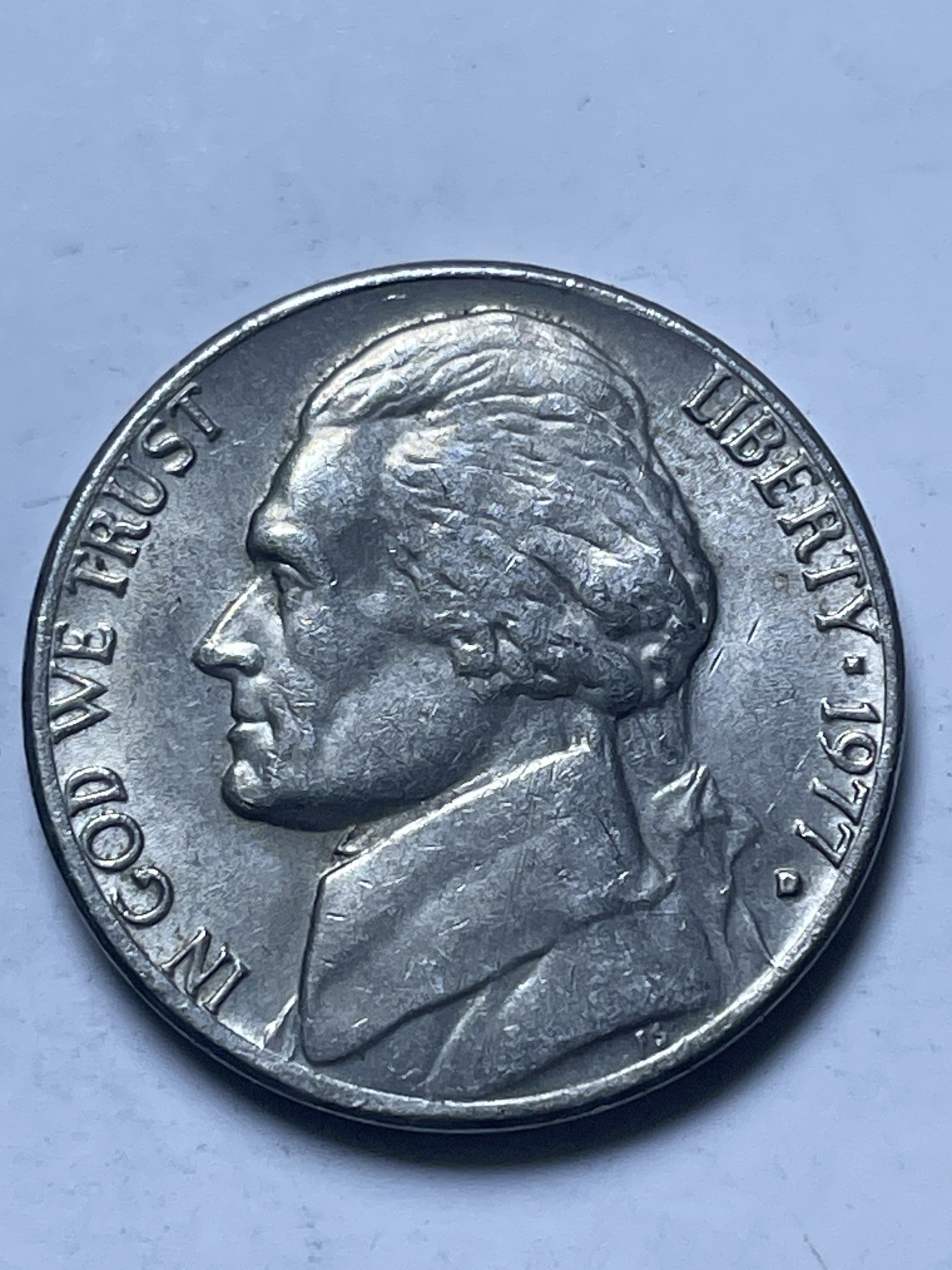 神仙姐姐散币好品专场第十三期（无佣金满邮自动发出 1977 年美国 5 美分