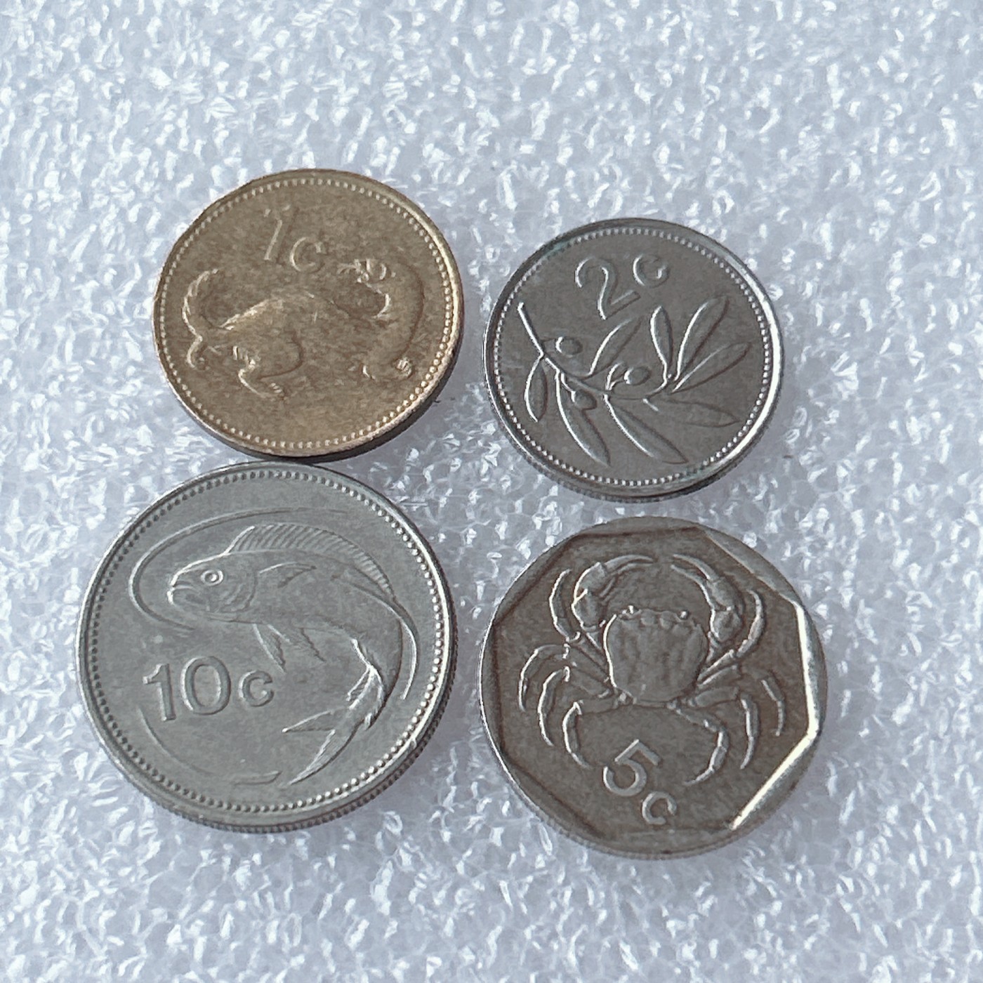 全场一元起拍 世界散币、银币专场 第53期 马耳他硬币 4枚