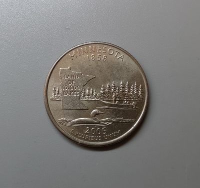 海外回流硬币1元起拍专场第六期 - 2005年明尼苏达州25美分 仅发行一年