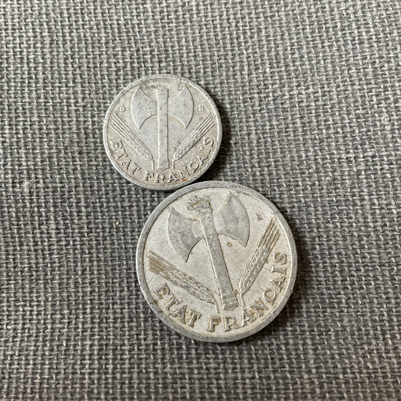 外国硬币二场2024-1-7 法国1943/1944铝币