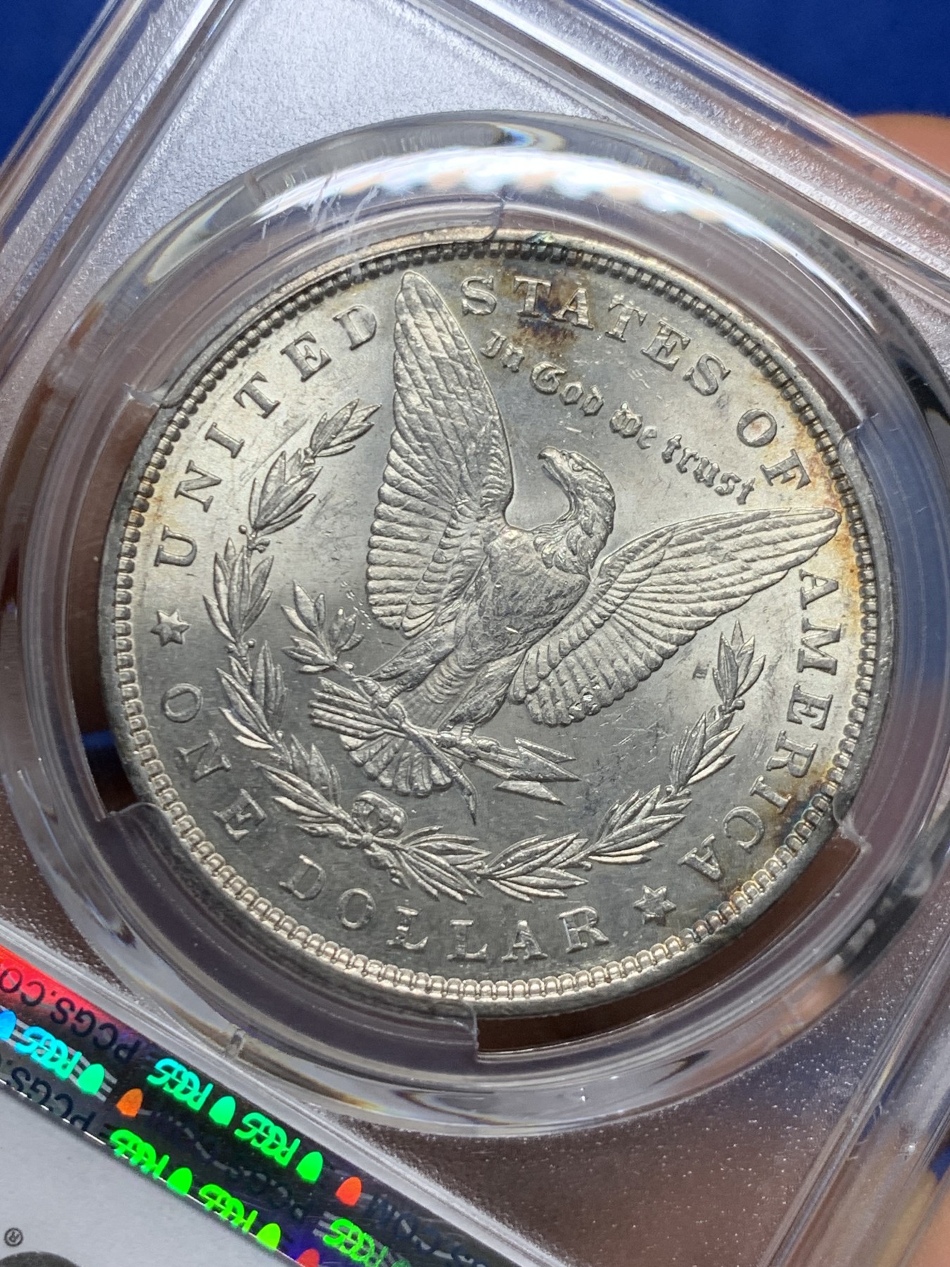 《竞宝斋》第232场-周日，周一 2场 (全场包邮) PCGS AU58 美国1897年摩根1美元大银币