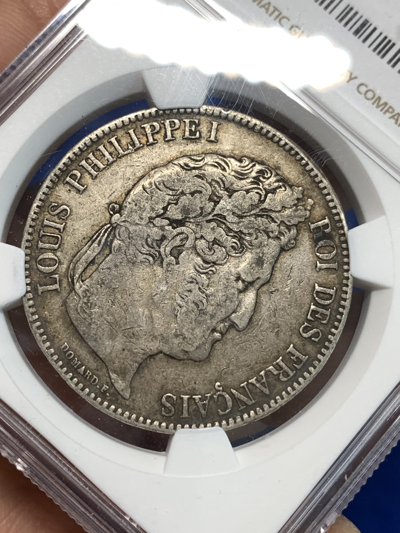 《竞宝斋》第232场-周日，周一 2场 (全场包邮) NGC VF30 法国1832年菲利普一世5法郎银币