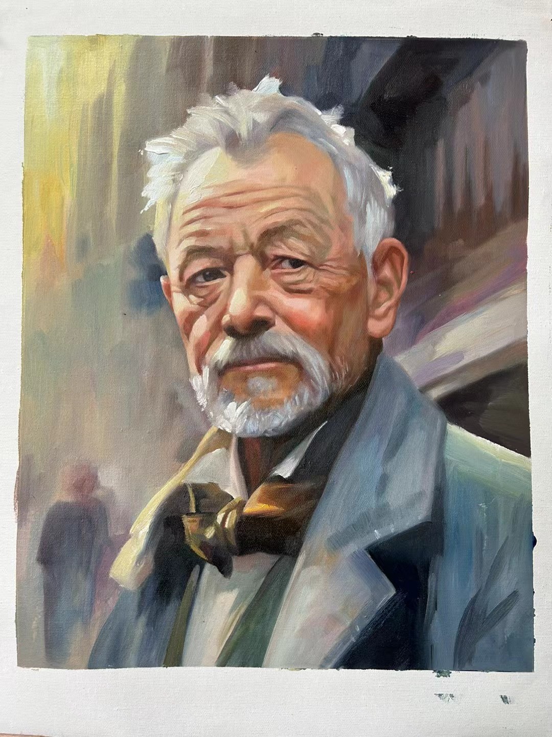 【画秀艺术馆】林敏画家油画现货原创艺术拍卖40x 40 c m