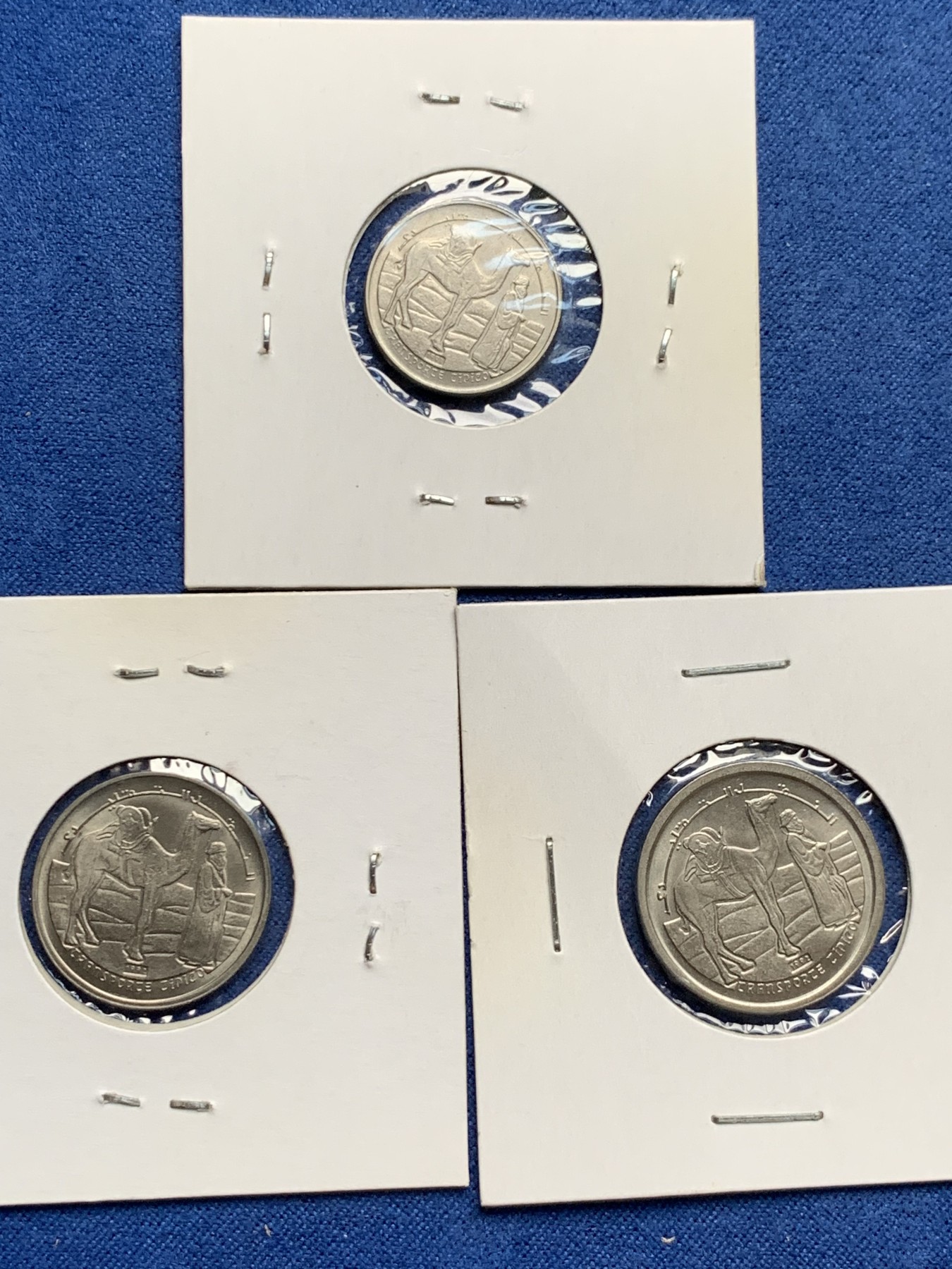 《竞宝斋》第232场-周日，周一 2场 (全场包邮) 3枚一组 西撒哈拉1992年清年份套币