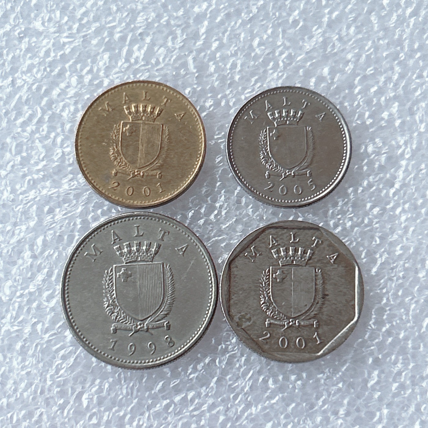 全场一元起拍 世界散币、银币专场 第53期 马耳他硬币 4枚