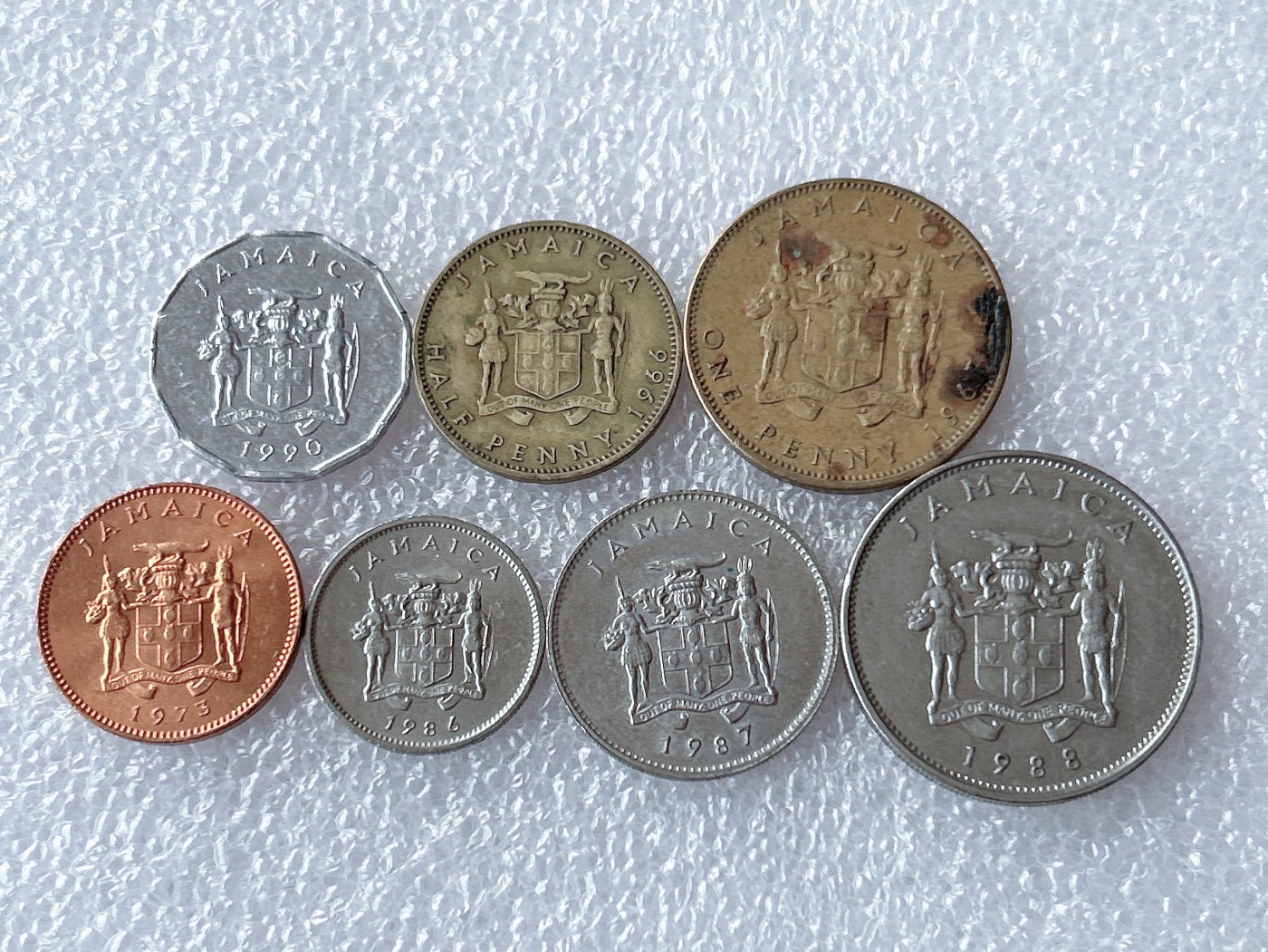 全场一元起拍 世界散币、银币专场 第53期 牙买加硬币 7枚