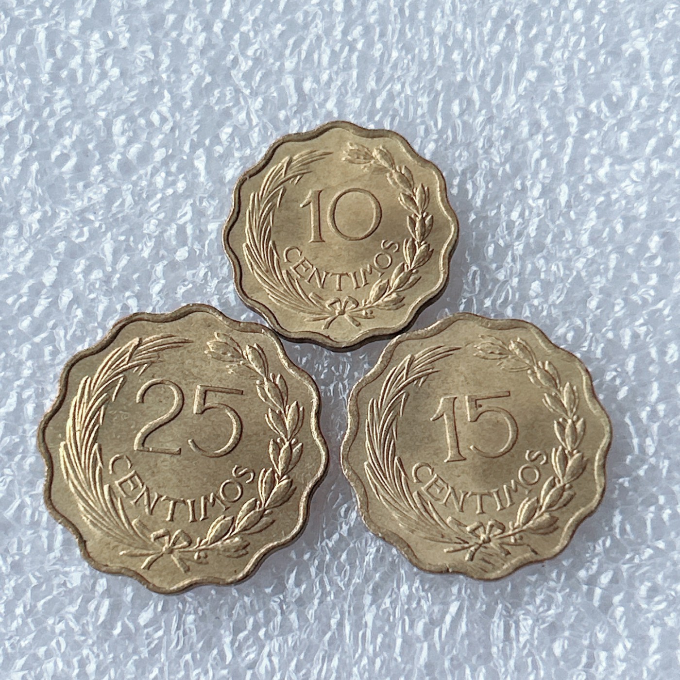 全场一元起拍 世界散币、银币专场 第53期 巴拉圭1953年黄铜币3枚 狮子版