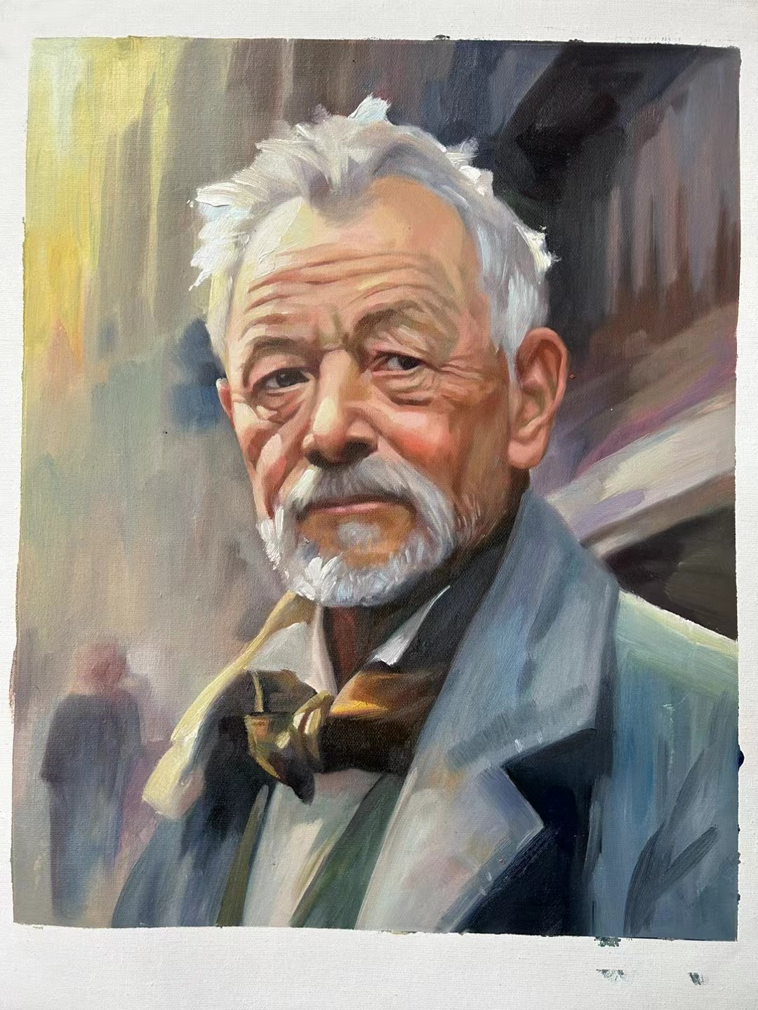 【画秀艺术馆】林敏画家油画现货原创艺术拍卖40x 40 c m