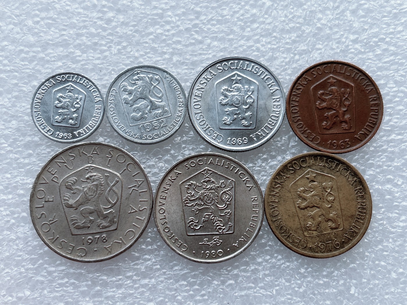 全场一元起拍 世界散币、银币专场 第53期 捷克斯洛伐克 狮子7枚