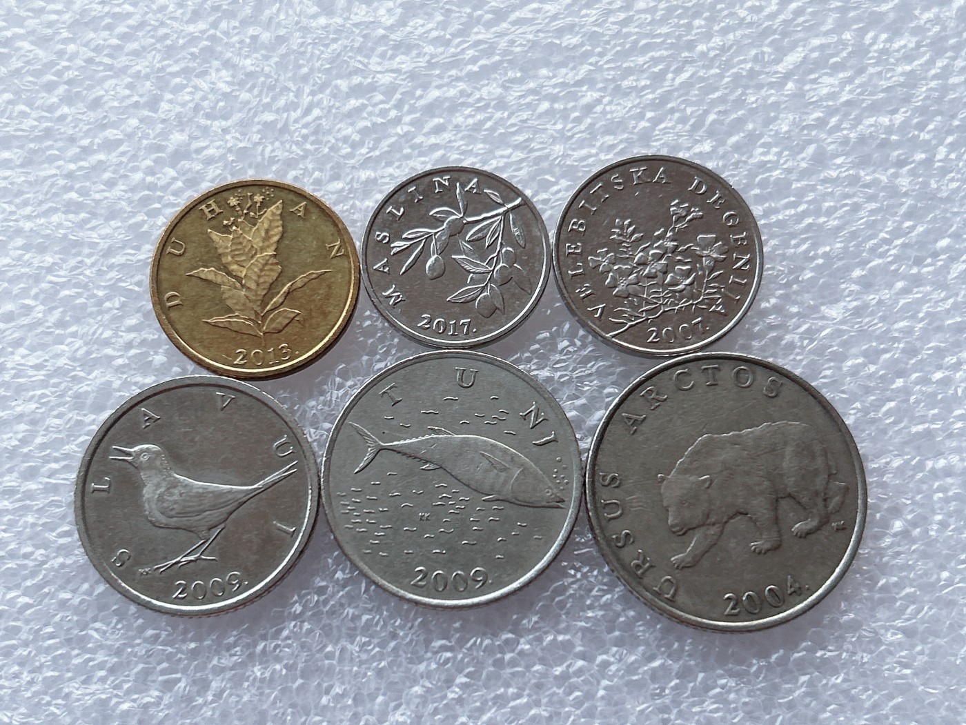 全场一元起拍 世界散币、银币专场 第53期 克罗地亚6枚套硬币